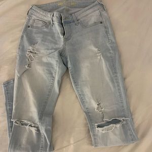 Light wash ripped jeans